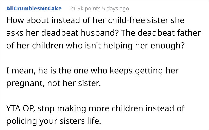 Woman Wants Childfree Sister To Babysit Her Kids, Asks Her To Stop Fostering Dogs Woman Wants Childfree Sister To Babysit Her Kids, Asks Her To Stop Fostering Dogs