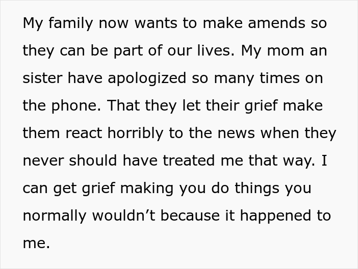 &ldquo;AITA For Refusing To Let My Family See My Son Until They Make A Formal Apology To My Wife And Announce It Online?&rdquo;
