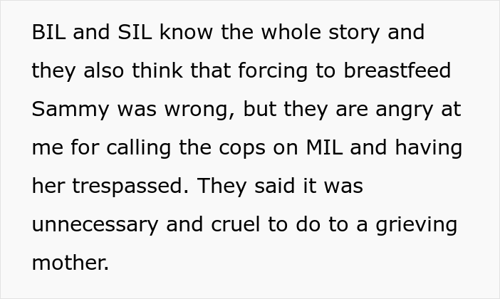 Dad Is Livid Over His Mother-In-Law Sneakily Breastfeeding His Daughter And Firing The Nanny Without Consulting Him, Calls The Cops On Her