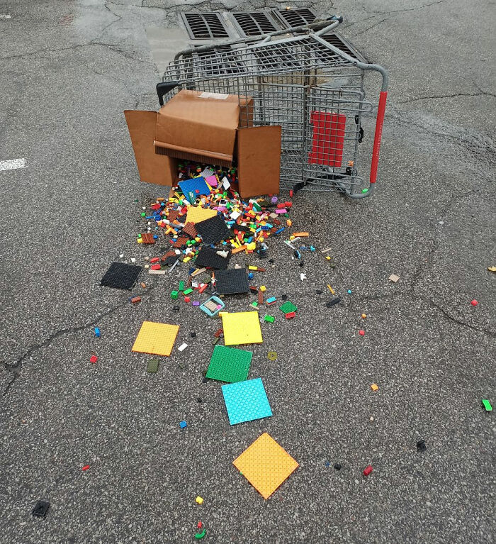 Found Abandoned In The Parking Lot First Thing In The Morning. They Made The Choice To Just LEGO I Guess