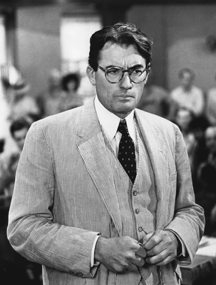 black and white photo of Gregory Peck