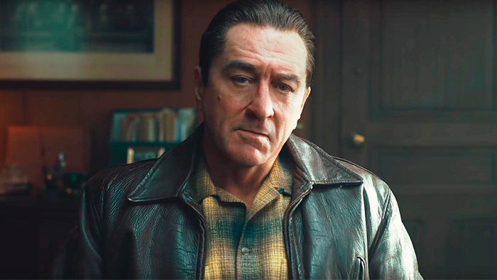 Robert De Niro in a leather jacket