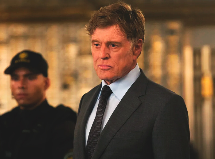 Robert Redford looking thoughtfully