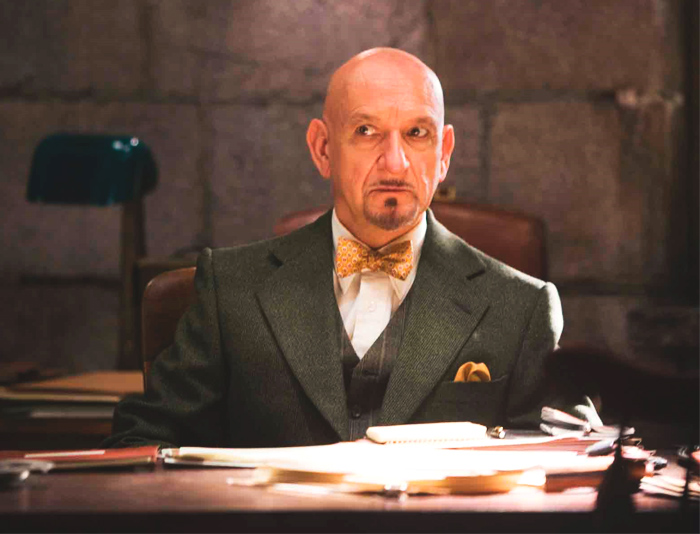 Ben Kingsley looking thoughtfully