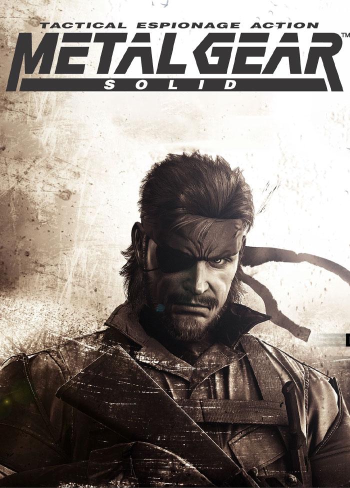 Metal Gear Solid main character with an eyepatch in tactical gear featured in historic video games.