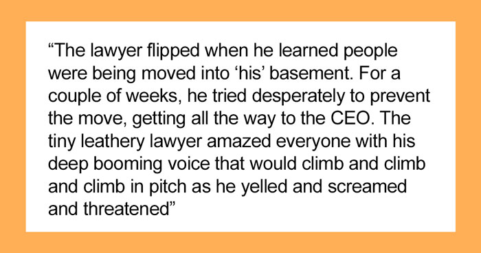 Company Lawyer Throws A Tantrum About People Getting Moved Into His Office Space, Employee Takes Revenge By Seating A Sound Engineer Close By