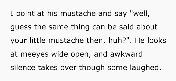 Woman Makes A Comment About Brother-In-Law's Mustache After He Did The Same About Her Leg Hair, He Has A Breakdown