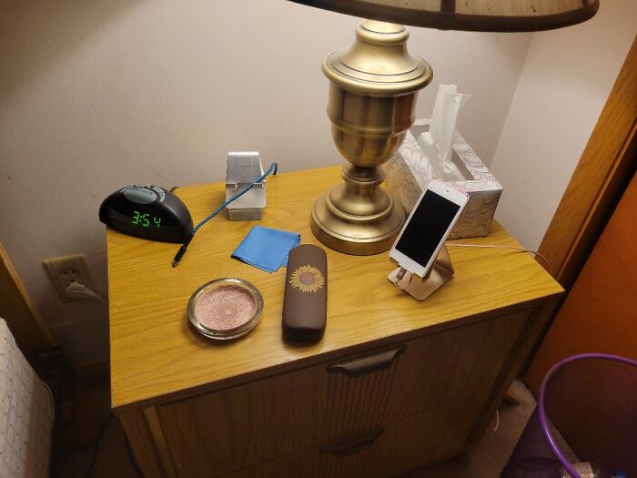 Phone Cradle, Ipod, Glasses Case, Tissues, Clock, Eyeglass Cloth