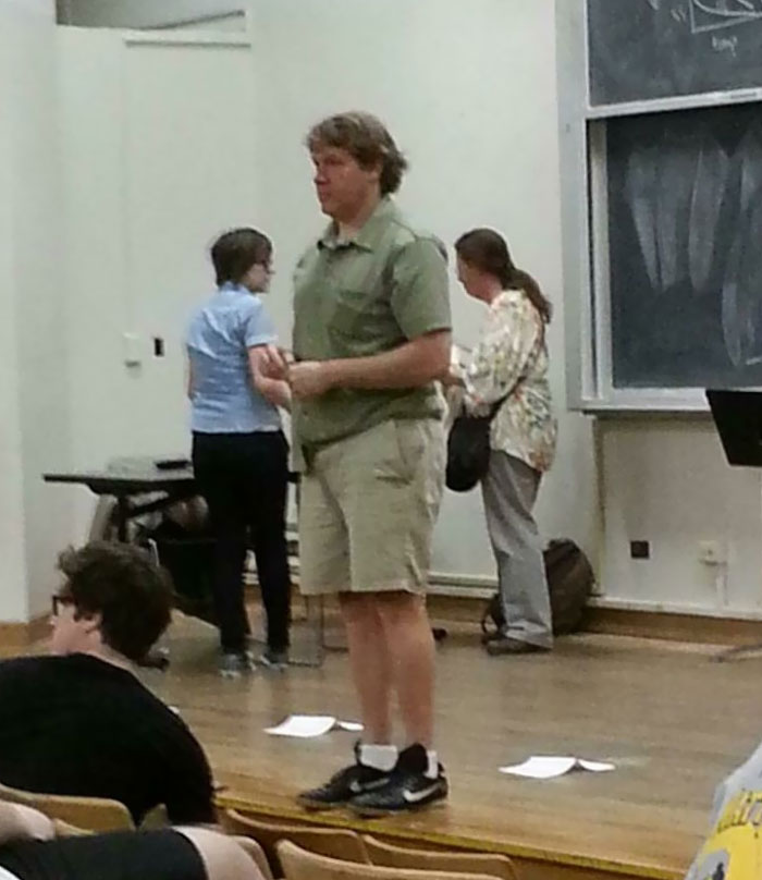 Almost Lost It When I Saw My Professor At My Exam This Morning