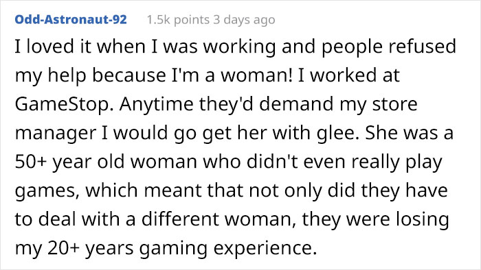 Female Manager At A Hardware Store Maliciously Complies To A Customer&rsquo;s Request For A &ldquo;Man&rsquo;s Help&rdquo;