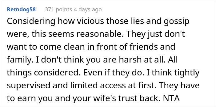 &ldquo;AITA For Refusing To Let My Family See My Son Until They Make A Formal Apology To My Wife And Announce It Online?&rdquo;