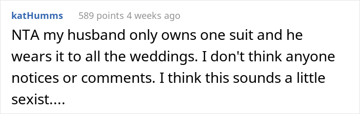 Woman Keeps On Wearing The Same Dress To Weddings, Wonders What To Do After Her Friend Tells Her To Wear Something Else