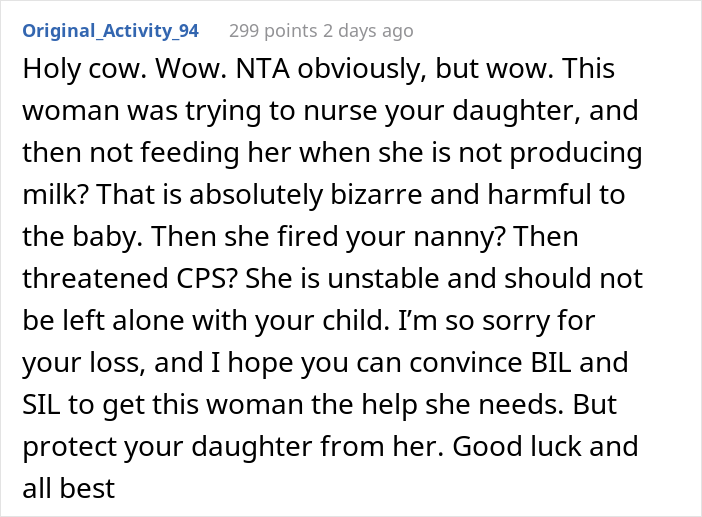 Dad Is Livid Over His Mother-In-Law Sneakily Breastfeeding His Daughter And Firing The Nanny Without Consulting Him, Calls The Cops On Her