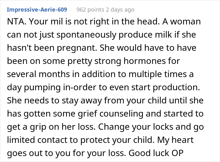 Dad Is Livid Over His Mother-In-Law Sneakily Breastfeeding His Daughter And Firing The Nanny Without Consulting Him, Calls The Cops On Her