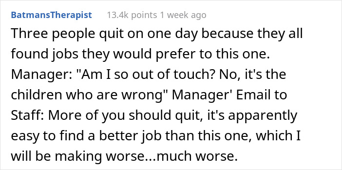 Woman Shares Her Boss' Delusional Email With Out-Of-Touch Rules After 3 Employees Quit At The Same Time