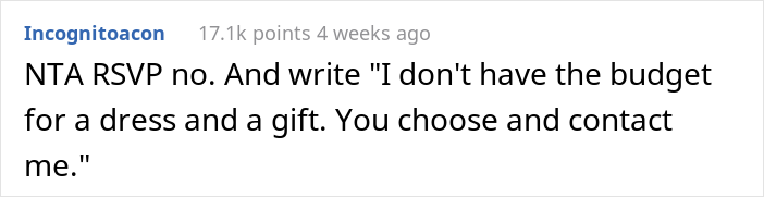 Woman Keeps On Wearing The Same Dress To Weddings, Wonders What To Do After Her Friend Tells Her To Wear Something Else