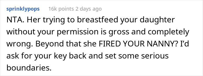 Dad Is Livid Over His Mother-In-Law Sneakily Breastfeeding His Daughter And Firing The Nanny Without Consulting Him, Calls The Cops On Her