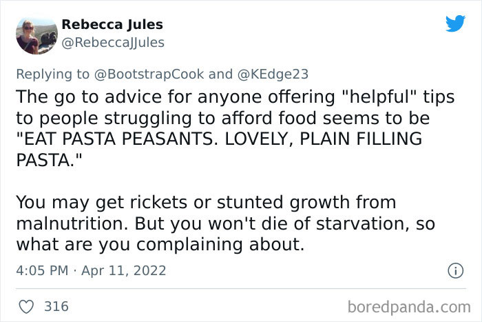 Delusional Conservative Says Families Should Just Eat Plain Pasta, Poverty Activist Destroys Him With Her Answer Delusional Conservative Says Families Should Just Eat Plain Pasta, Poverty Activist Destroys Him With Her Answer