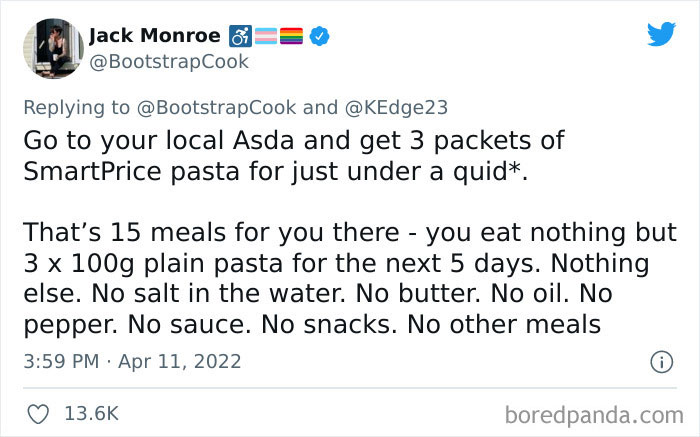 Delusional Conservative Says Families Should Just Eat Plain Pasta, Poverty Activist Destroys Him With Her Answer Delusional Conservative Says Families Should Just Eat Plain Pasta, Poverty Activist Destroys Him With Her Answer