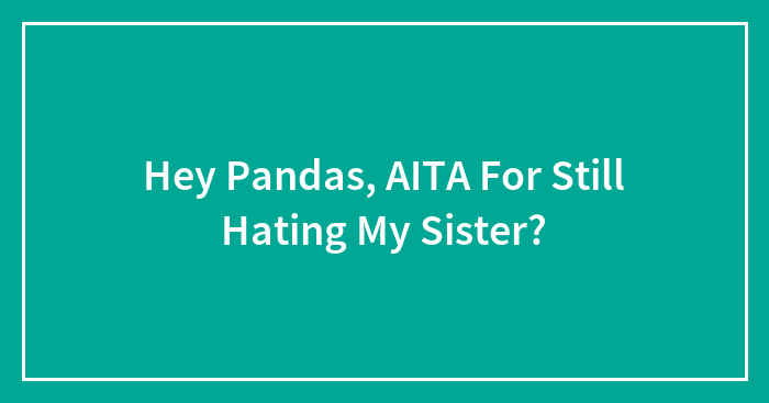 Hey Pandas, AITA For Still Hating My Sister? (Closed)