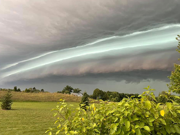 Severe Warned Storm Near Traverse City Michigan On September 7, 2021