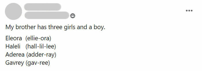 My Brother Has Three Girls And A Boy