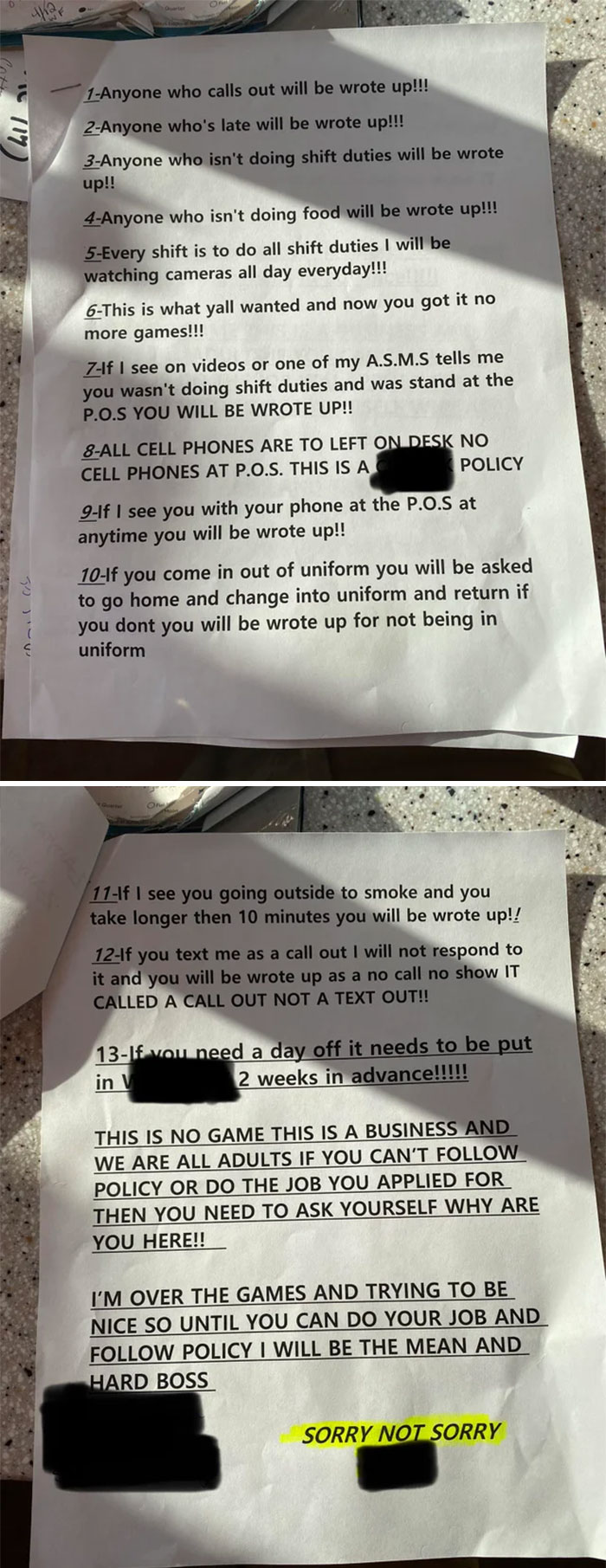 For Context, We Scored A 99/100 Health Rating And Had A Corporate Visit Where They Said It’s The Best Store They’ve Ever Seen. She Always Acts Like The World Is Ending, Though