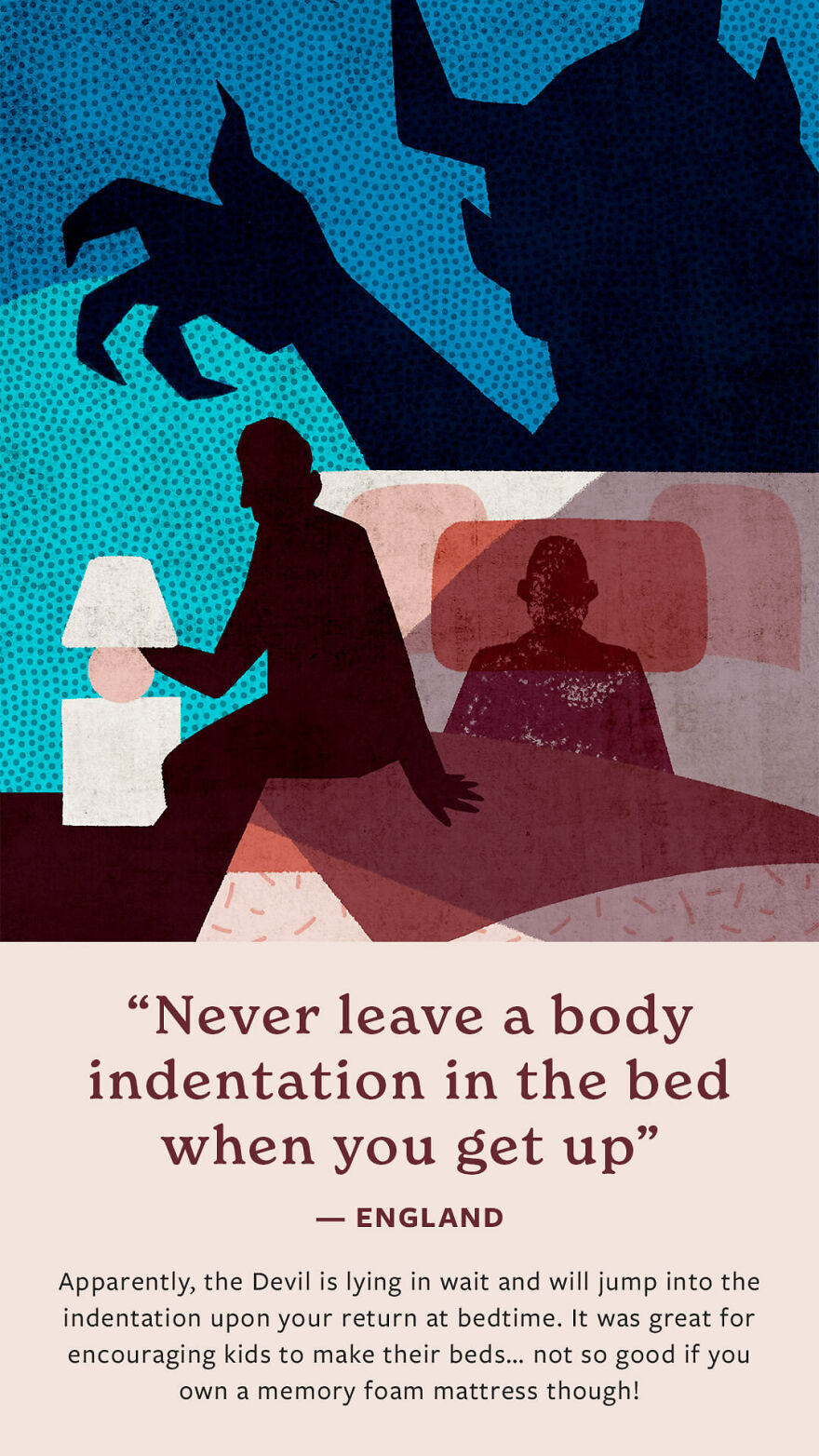 Never Leave An Indentation In Your Bed