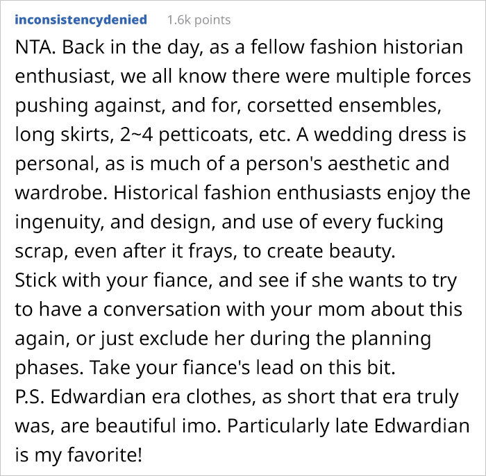 Bride With A Distinct Fashion Style Chooses A Dress Her MIL Doesn't Like, MIL Buys A Dress Herself And Her Son Is Furious Bride With A Distinct Fashion Style Chooses A Dress Her MIL Doesn't Like, MIL Buys A Dress Herself And Her Son Is Furious