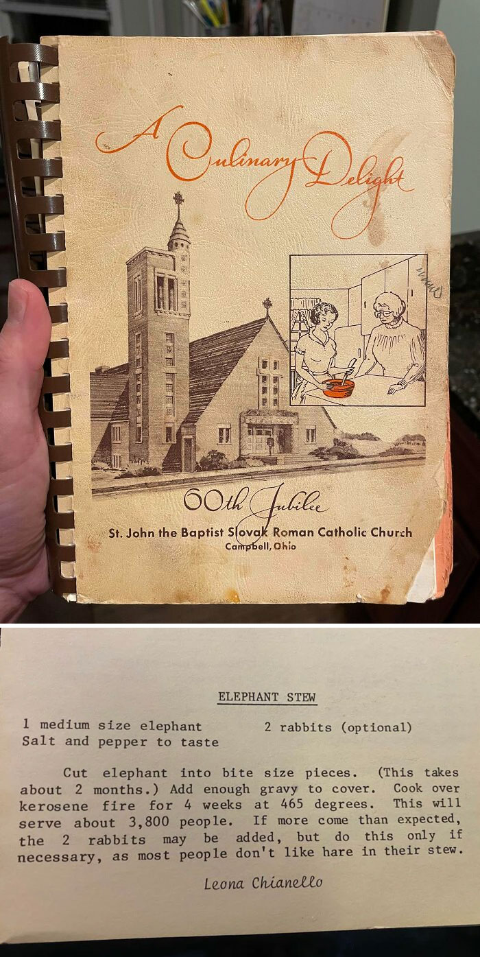 My Parents Gave Us This Cookbook From 1979 With An Interesting Recipe