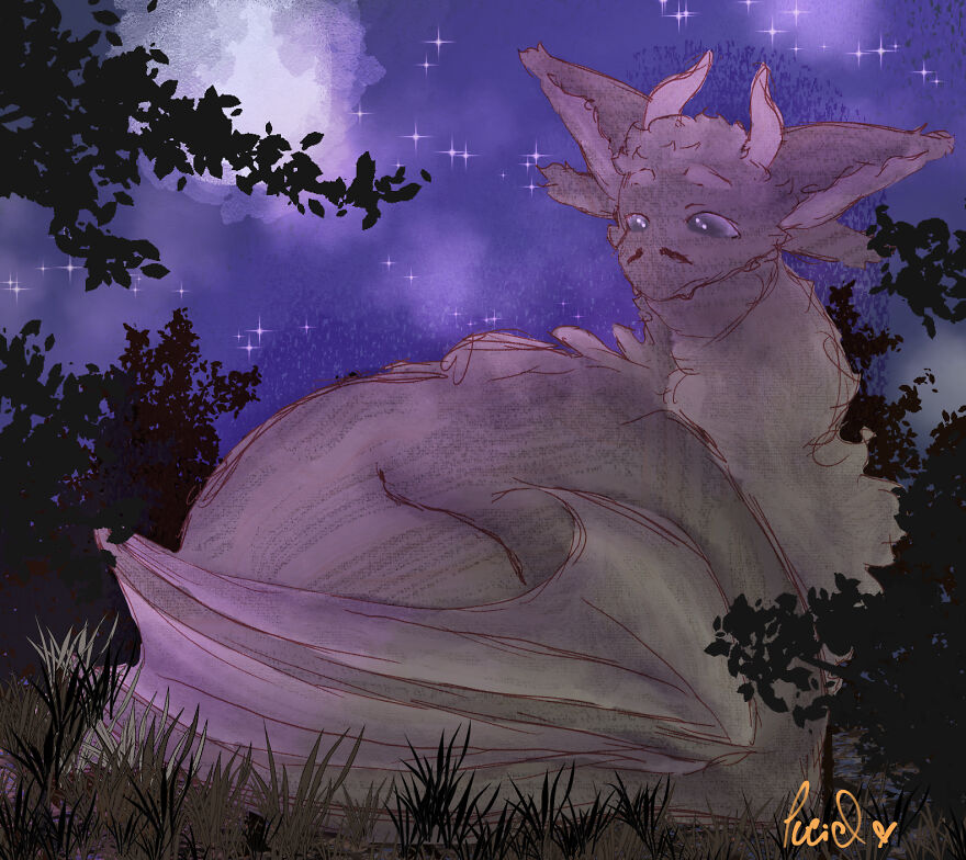 A Wee Lil Bat-Dragon ♡