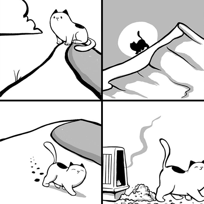 Daily Struggles And Life With A Cat: 30 Funny Comics By “How To Cat” (New Pics)