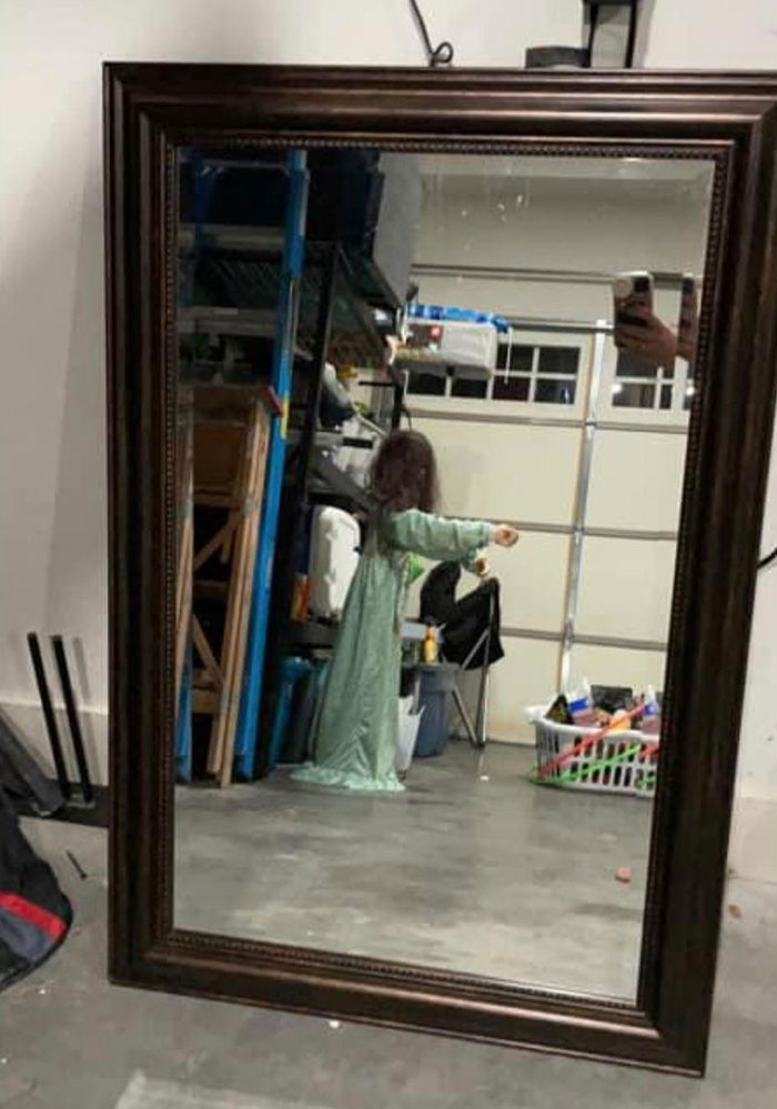 Demon Child Selling A Mirror