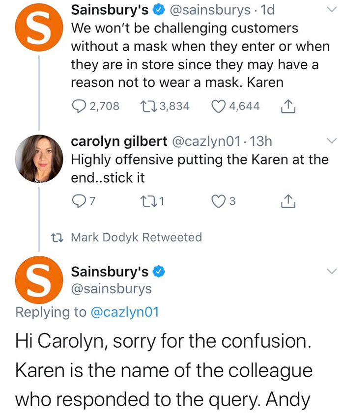 When You’re This Offended By The Word Karen