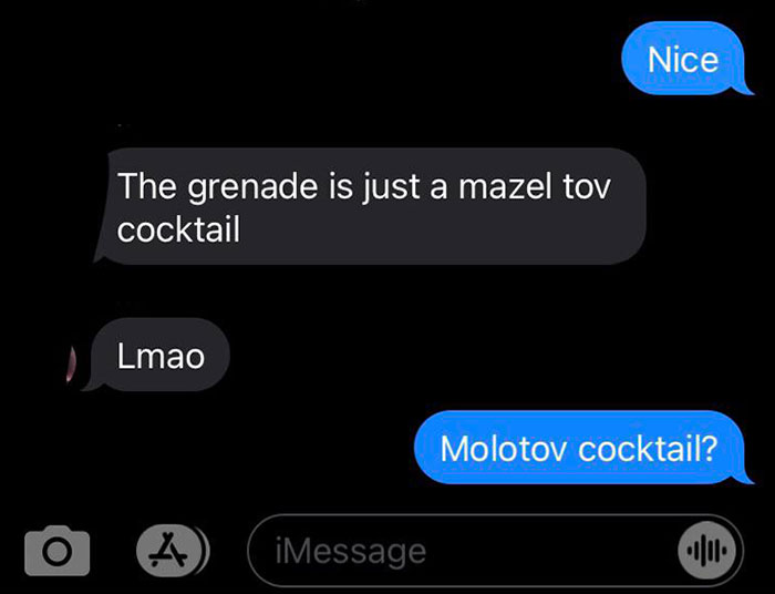 Mazel Tov Cocktail