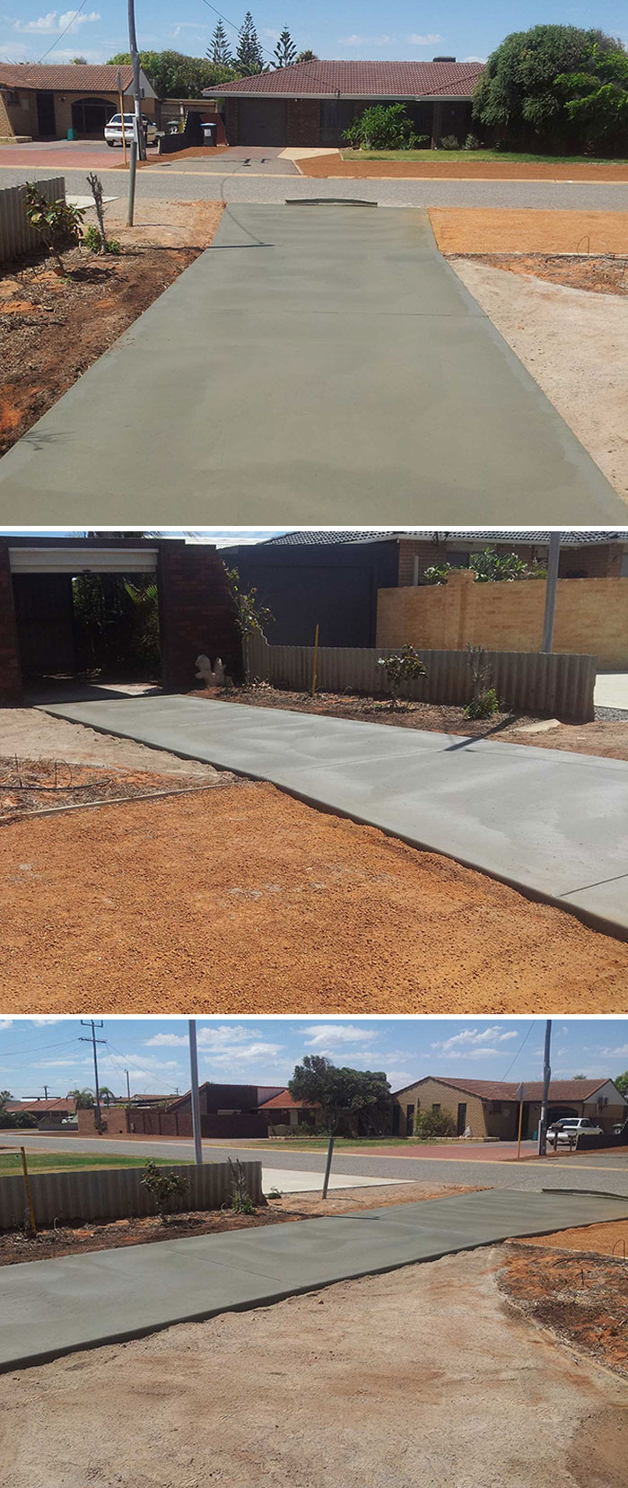 I Did Not Order A Concrete Driveway Or Any Other Type Of Driveway. When The Person That Laid It Came Back To See If I Was Happy With The Job, He Realized It Was The Wrong Address