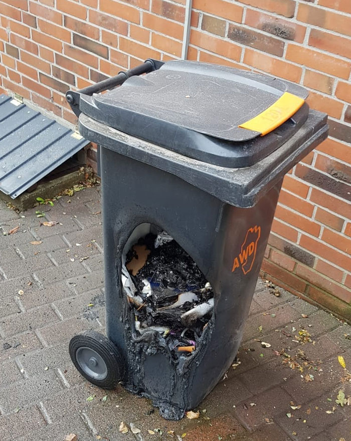 What Could Go Wrong If My Dumb Neighbor Put Hot Charcoal From His Grill Into A Trashcan