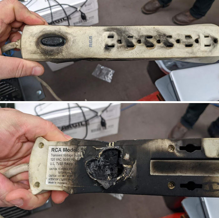 One Of My Users Asked If I Had A New Power Strip They Could Use. I Said What's Wrong With The Old One