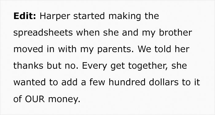 &ldquo;She Sent Me A Spreadsheet Of Chores&rdquo;: Guy Bans Brother's Annoying Girlfriend From Family Celebration