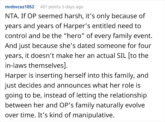 &ldquo;She Sent Me A Spreadsheet Of Chores&rdquo;: Guy Bans Brother's Annoying Girlfriend From Family Celebration