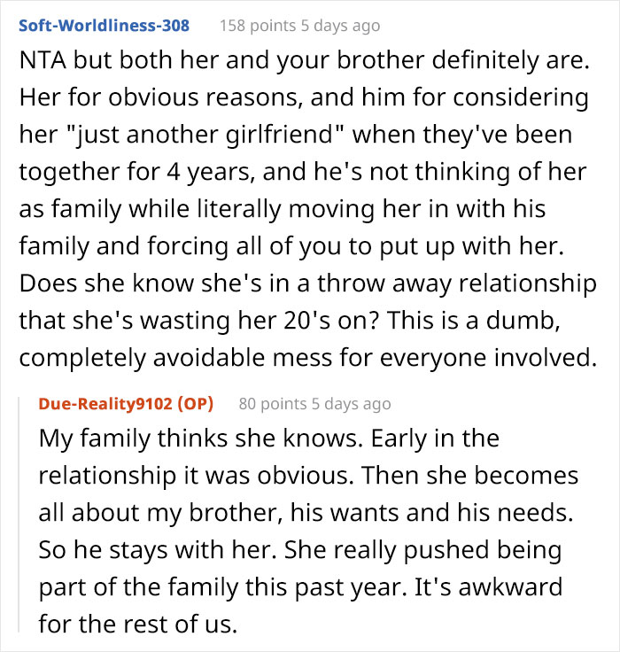 &ldquo;She Sent Me A Spreadsheet Of Chores&rdquo;: Guy Bans Brother's Annoying Girlfriend From Family Celebration