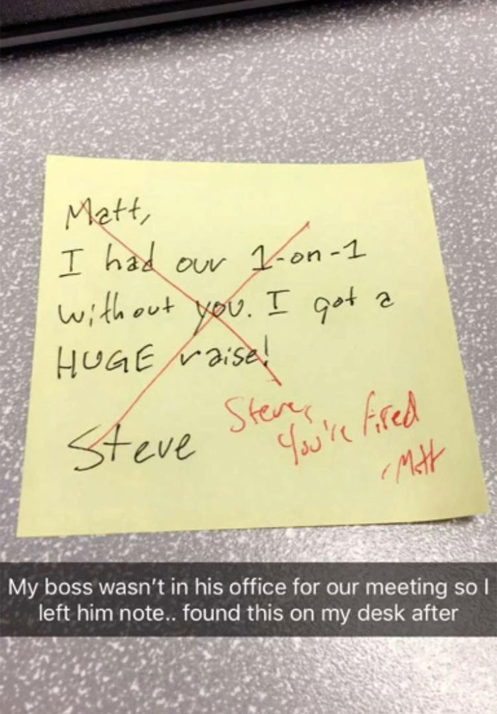 My Boss And I Get Along