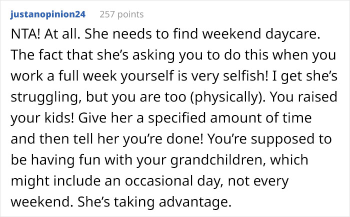 50-Year-Old Grandma Opens Up About Being Exhausted And Not Wanting To Babysit Her Daughter&rsquo;s 3-Year-Old Toddler On The Weekends