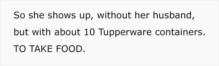 "Who The Hell Does This?": Bride Is Flabbergasted To Discover A Wedding Guest Took 10 Containers Of Food From The Wedding And Left A $5 Gift