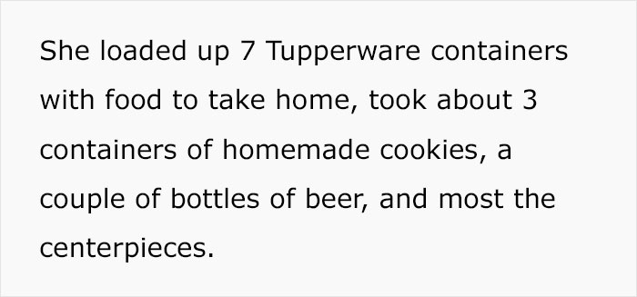 "Who The Hell Does This?": Bride Is Flabbergasted To Discover A Wedding Guest Took 10 Containers Of Food From The Wedding And Left A $5 Gift