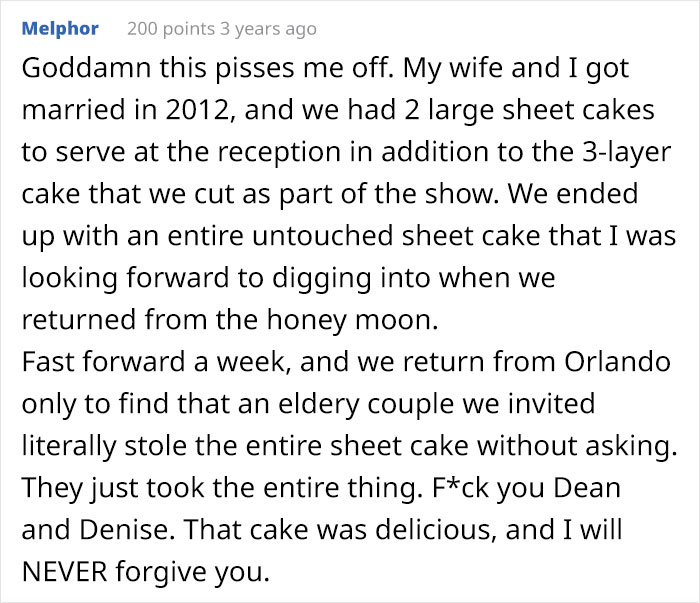 "Who The Hell Does This?": Bride Is Flabbergasted To Discover A Wedding Guest Took 10 Containers Of Food From The Wedding And Left A $5 Gift