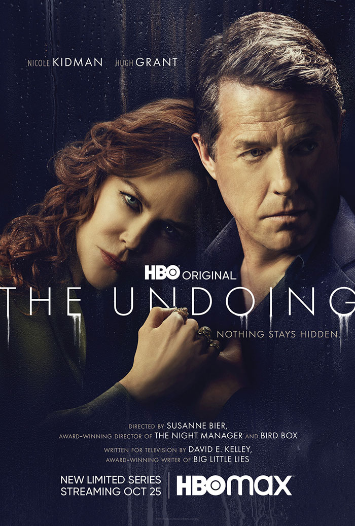"The Undoing" HBO TV show poster featuring two main characters in an intense pose.