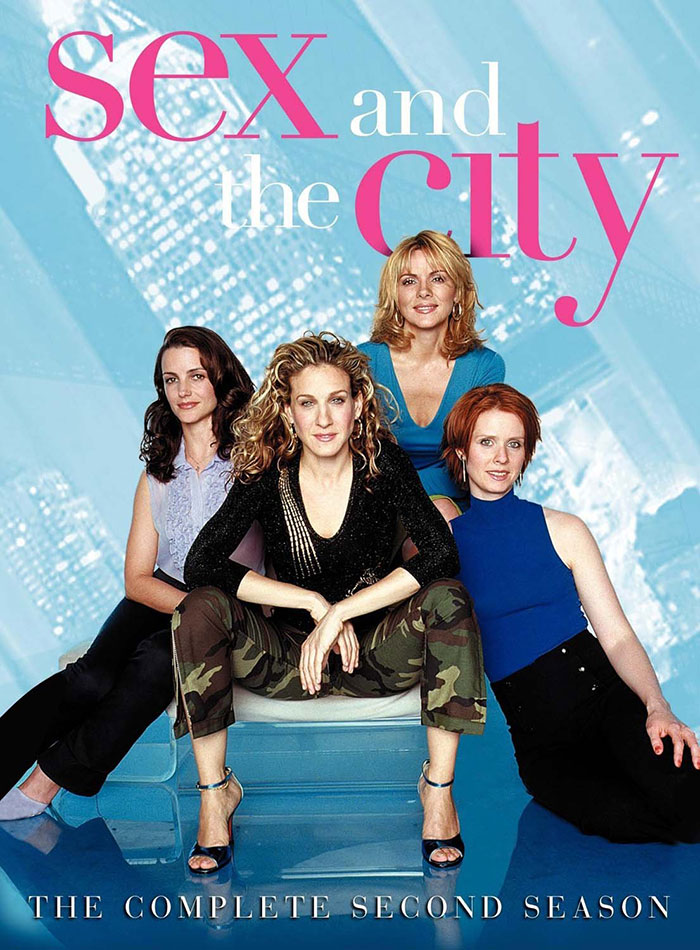 "S*x and the City cast poses for the Season 2 cover, featuring iconic fashion and friendships from the best HBO TV shows."