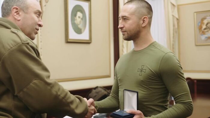 Roman Hrybov (On The Right), The Border Guard From The Snake Island, Author Of "Russian Warship..." Motto, Is Back At Home!