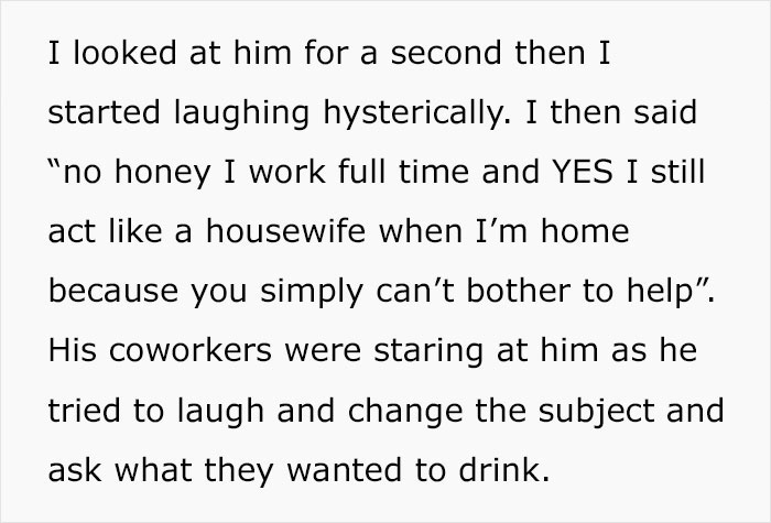 Woman Who Works A Full-Time Job Gets Called "Housewife" By Her Husband, Laughs Hysterically, "Embarrasses" Him In Front Of Coworkers